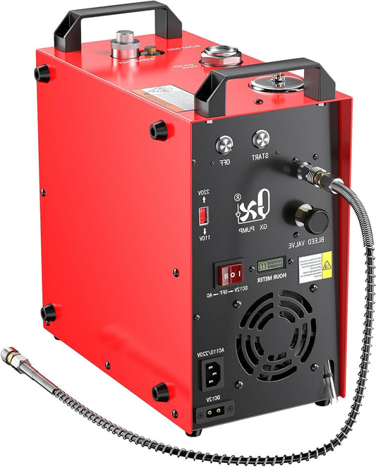 PCP Compressor – Luchtbuisbom Luchtpistool Compressor – Hogedrukpomp – Luchtgeweer Compressor – Draagbare Compressor – 350W Krachtige Motor – Max 5800 PSI Veilig Vulmechanisme - QUORE
