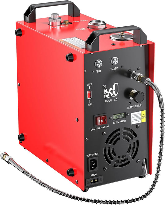 PCP-luchtcompressor – Hogedrukcompressor – Draagbare compressor – Airgun compressor – Paintball compressor – Krachtige 350W Motor – Ingebouwde 220V-12V Converter