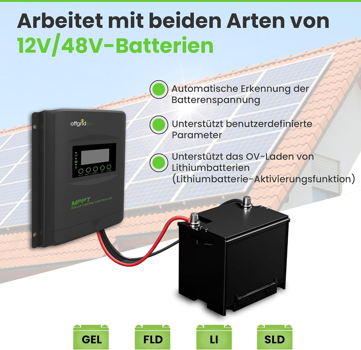 Offgridtec MPPT PRO-X 40A laadregelaar 12V - 48V