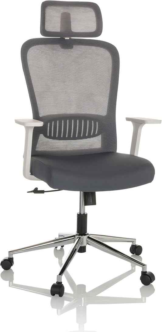 hjh OFFICE Thuisgebruik bureaustoel BELAIA W Stof Grijs