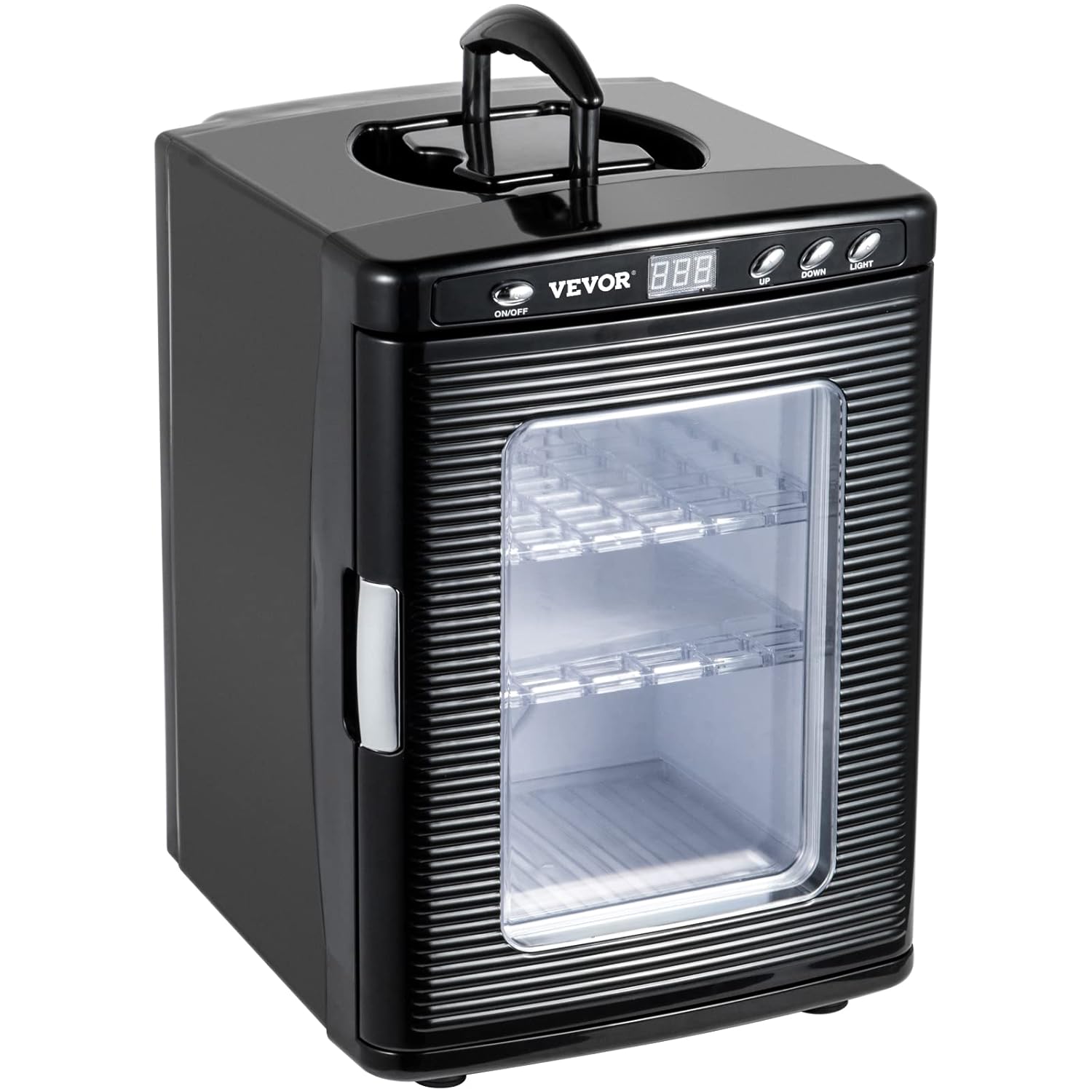 Happybuy Scientific Lab Incubator, 25 Litres, Cooling and Heating, 5-60°C, 12V/110V, Works for Small Reptiles, Black - QUORE