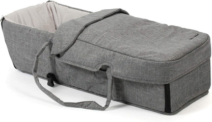 CHIC 4 BABY - Duo broers en zussen met draagtas en regenbescherming, broers en zussen kinderwagen voor twee kinderen, tweelingwagen, twinningsbuggy, tandembuggy, kinderwagen, jeans grijs
