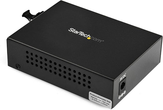 StarTech.com Multimode (MM) LC glasvezel mediaconverter voor 10/100/1000 netwerk - 550m - Gigabit Ethernet - 850nm - met SFP transceiver (MCM1110MMLC)