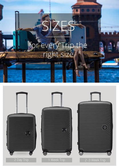 HAUPTSTADTKOFFER - Mitte - hard shell Koffer Trolley, Ingecheckte bagage uitbreidbaar, TSA, 77 cm, 130 L, Grafiet