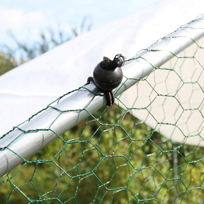 Freestanding Chicken coop Chicken coop Chicken enclosure 4m x 8m x 2m Free roof covers and feeding scoop - QUORE