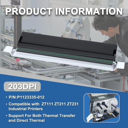 Nieuwe P1123335-012 Thermische Printkop Voor Zebra ZT111 ZT211 ZT231 Label Barcode 200DPI Printer Hoofd OEM Vervanging Onderdelen