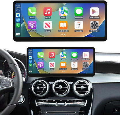 CarPlay Scherm – Auto Touchscreen – Multimedia Display – Infotainment Systeem – Navigatiepaneel – 12,3 Inch HD IPS Display – Draadloze CarPlay & Android Auto