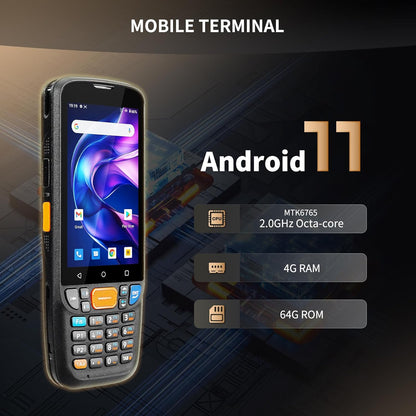 Handscanner – Barcodescanner – Barcodelezer – PDA – Mobiele Scanner – Android 11 Besturingssysteem – IP67 Waterdicht & Stofbestendig