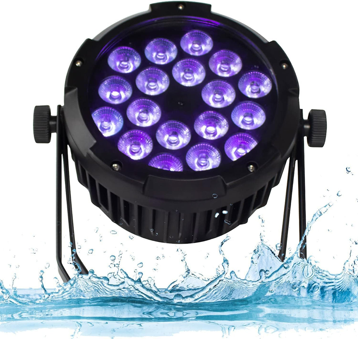 SHEHDS Par Lichten Waterdicht Outdoor LED 18x18W Verlichting Podium Wassen Lichten DMX Controle Strobe DJ Licht Party Licht voor Kerstfeest Bruiloft Show Concerten Kerk