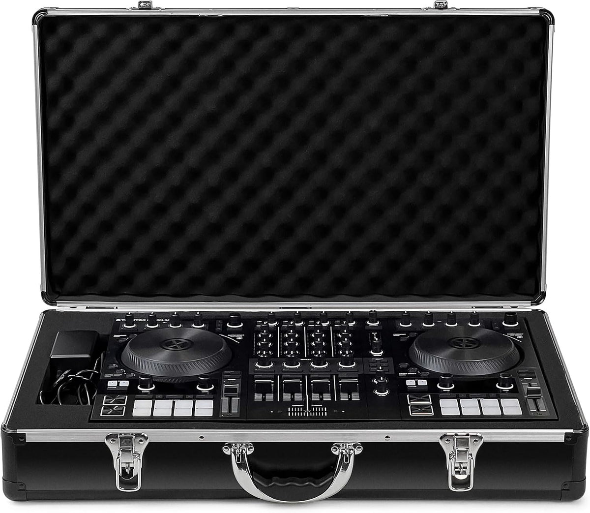 Analog Cases UNISON-koffer voor Native Instruments Traktor Kontrol S4, transportkoffer DJ (lichte en stabiele transporttas, maximale bescherming, DJ-koffer met het hoogste draagcomfort) Zwart