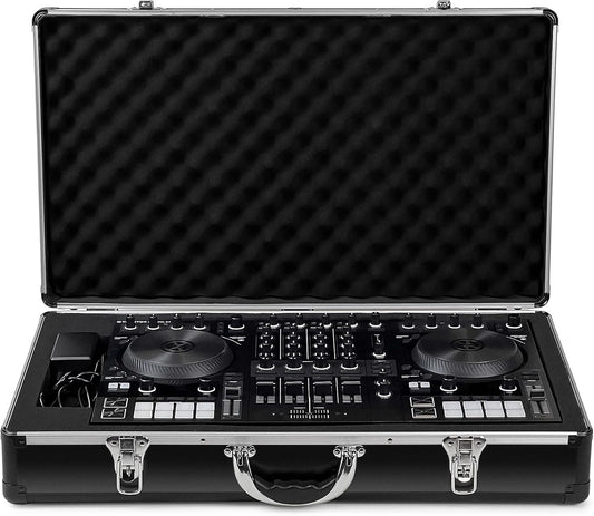 Analog Cases UNISON-koffer voor Native Instruments Traktor Kontrol S4, transportkoffer DJ (lichte en stabiele transporttas, maximale bescherming, DJ-koffer met het hoogste draagcomfort) Zwart