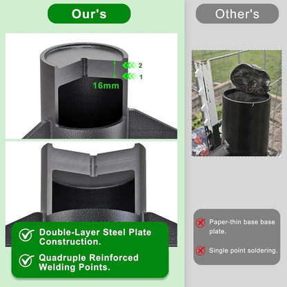 Hek Post Driver, 59 x 10,2 cm T Post Driver Tuin Schermen Rammer Pergola Post Pounder Tool Houten Post Knocker 12 lbs Boerderij Post Thumper voor U-kanaal met anti-slip ergonomische handgrepen