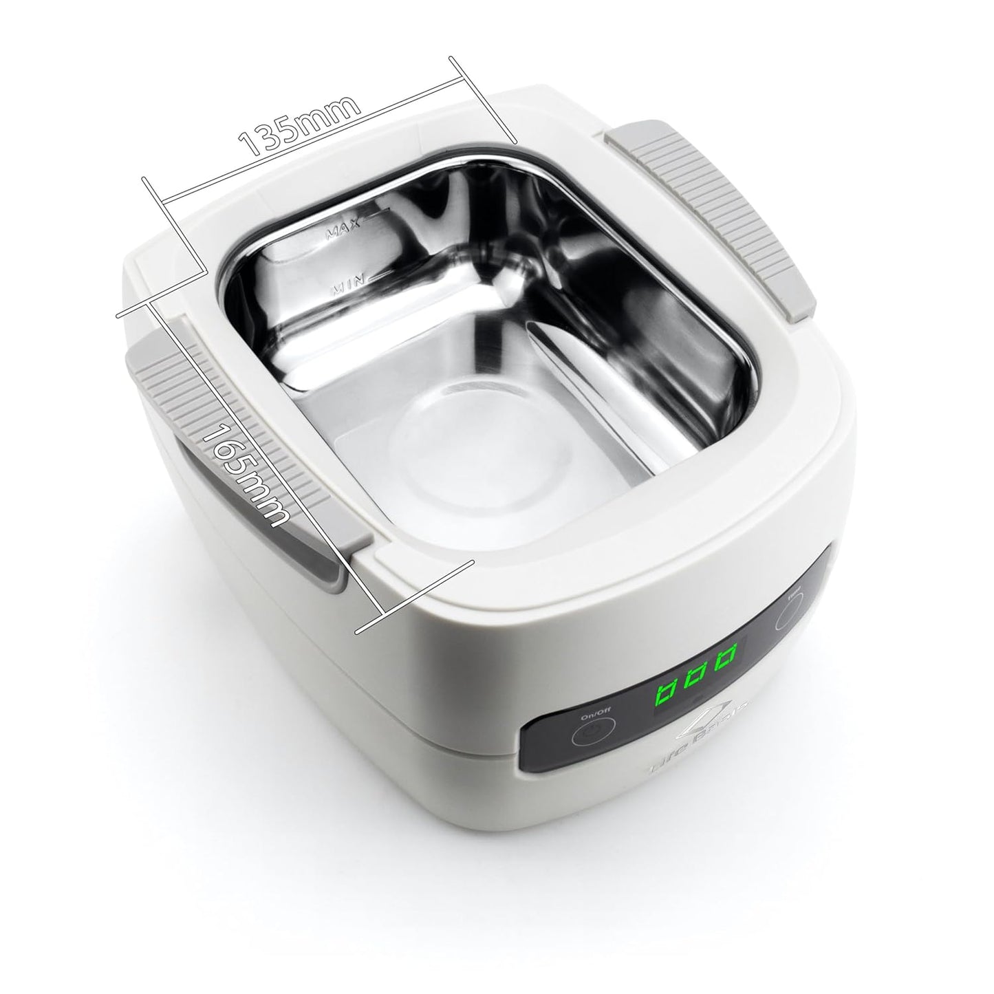 LifeBasis Professioneel ultrasoon reinigingsapparaat, brillenreinigingsapparaat met 5 tijdsinstellingen, 60 W, ultrasoon reinigingsapparaat voor sieraden, brillen, inktpatronen, gereedschap