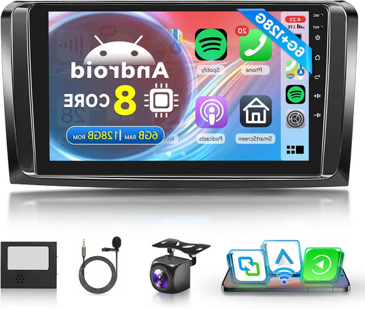 6G + 128G 8 Core Wireless Carplay Android 13 Car Radio 2 Din for Mercedes Benz ML GL W164 ML350 ML500 GL320 X164 ML280 9 inch Car Radio with Android Car GPS Navi WiFi Bluetooth FM/RDS/SWC - QUORE