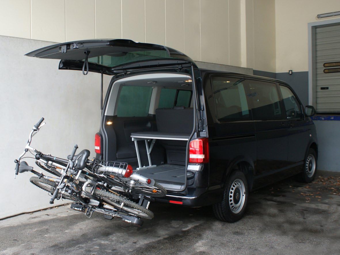 EUFAB 11523 Premium ll Plus Fietsendrager voor trekhaak, geschikt voor e-bikes.,Zwart