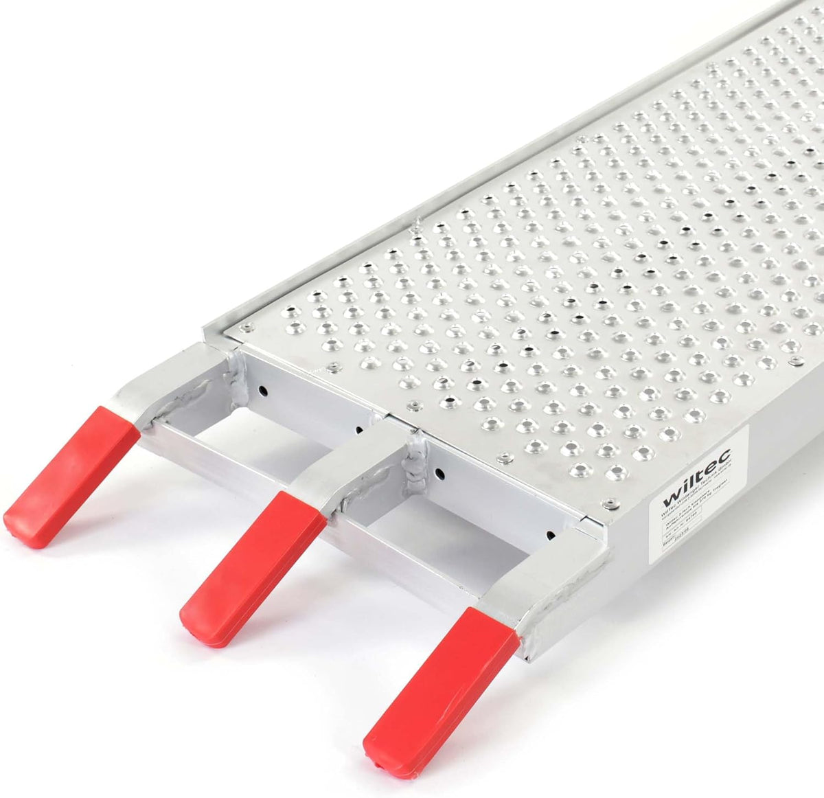Wiltec 3-delig inklapbare oprijplaat tot 270 kg laadramp laadplaat aluminium anti-slip oprijden