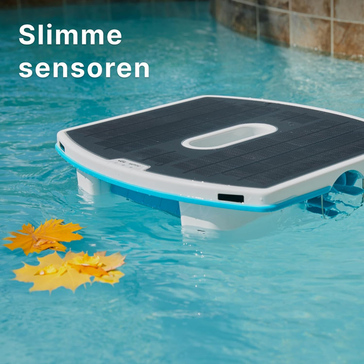 <font dir="auto" style="vertical-align: inherit;"><font dir="auto" style="vertical-align: inherit;">        Dolphin Skimmi automatic pool skimmer with Wi-Fi: cleans the water surface with smart, solar-powered sensors       </font></font>