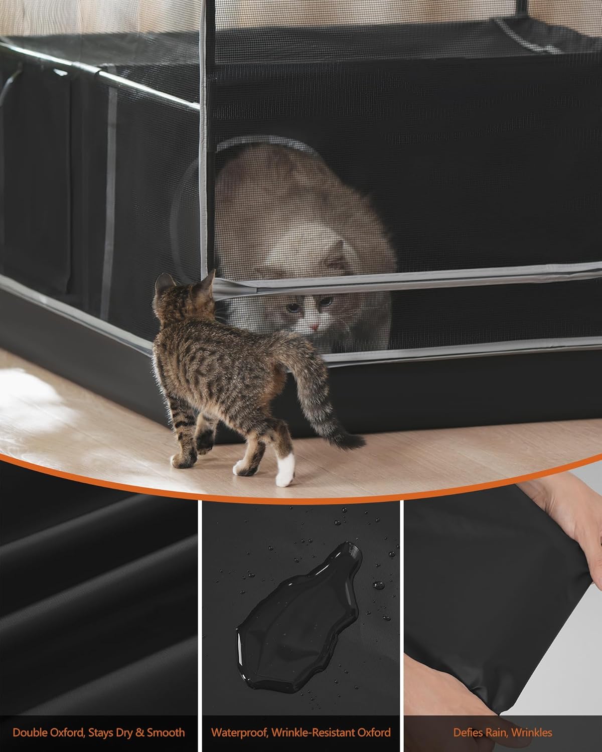 DINMO Kattenverblijf 333WPC07BB Zwart