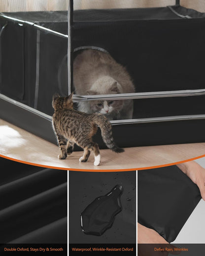 DINMO Kattenverblijf 333WPC07BB Zwart
