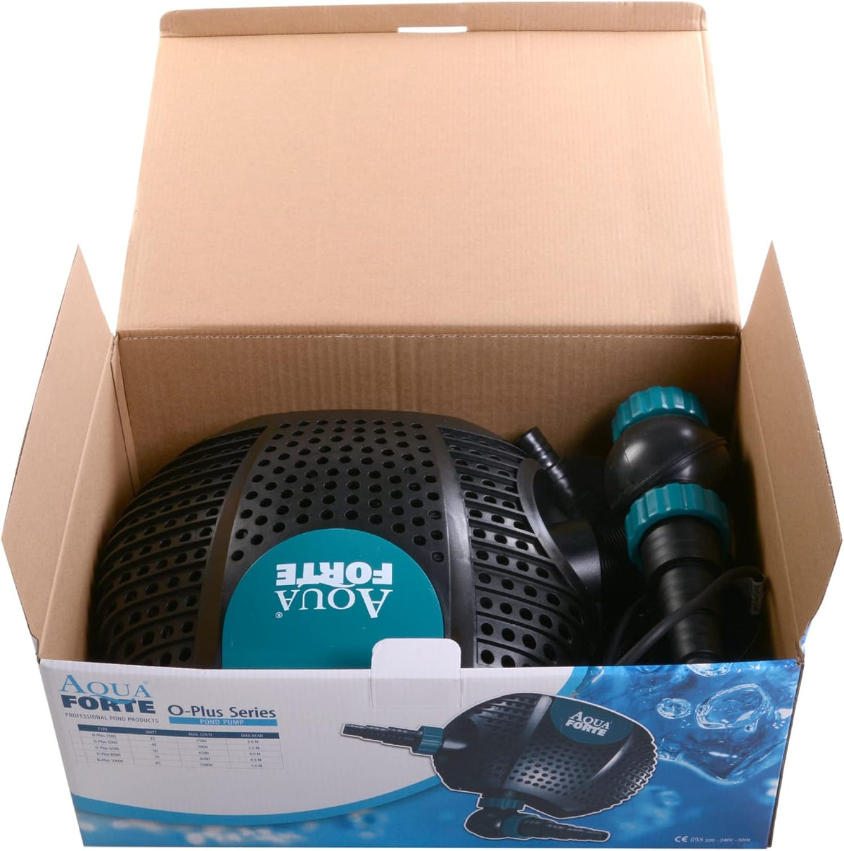 Vijverpomp – Waterpomp – Filterpomp – Fonteinpomp – Vuilwaterpomp – 200 Watt Vermogen – 19.000 L/uur Capaciteit
