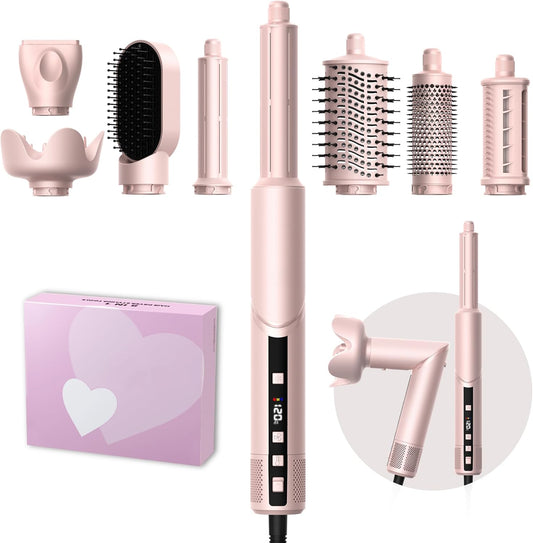 Pro Air Styler 8-in-1 haarstyler set, 1400 W, airbrush-haarstyler met 110.000 omw/min föhn met diffuser, ronde borstelföhn, krultang, auto-wrap, stijltang, voor styling, volumize, krullen en
