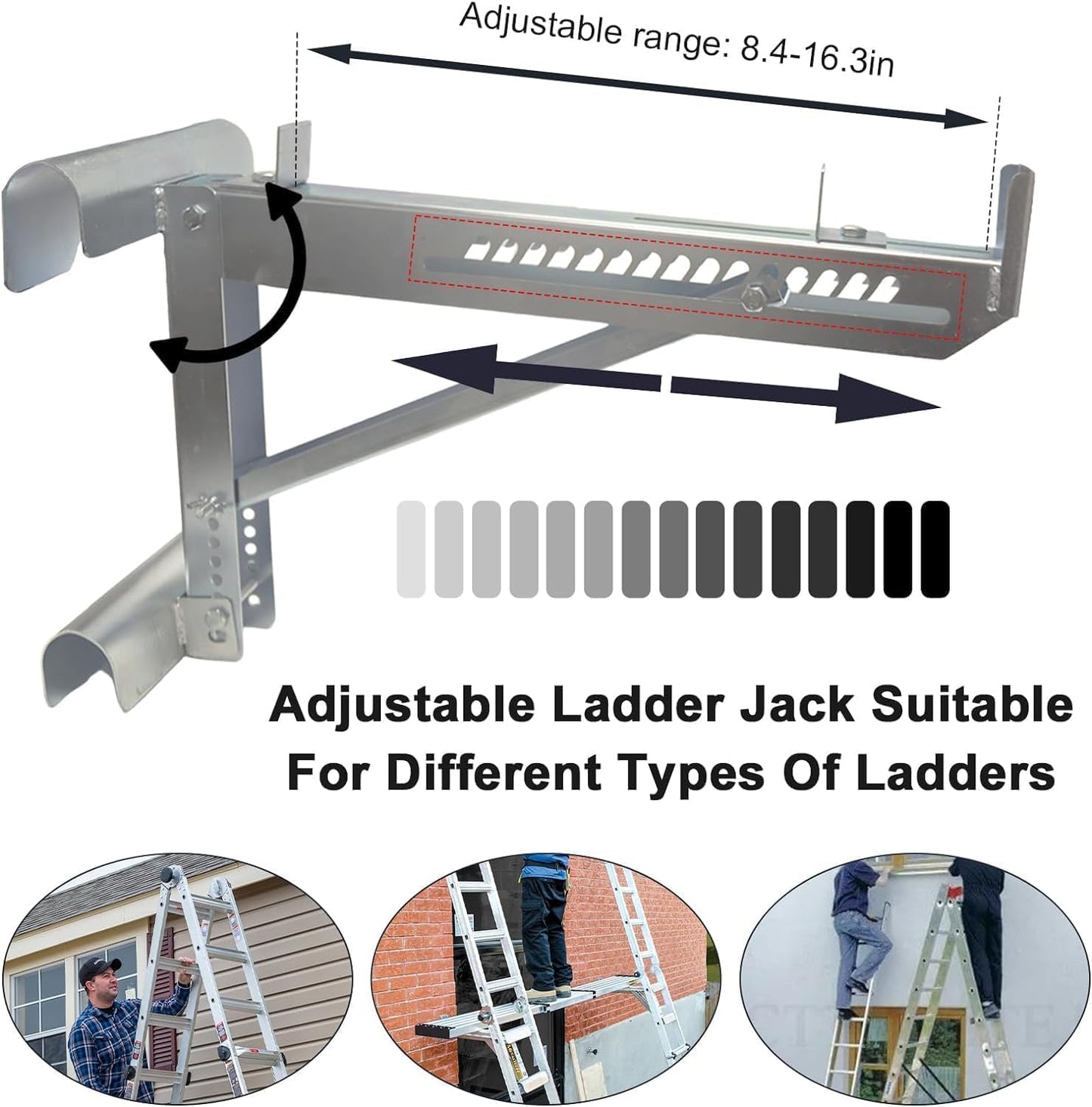 2 stuks framehouders, trapkrik met twee sporten voor korte lichaamsverlenging voor werkfase, maximale belasting bedraagt 250 kg