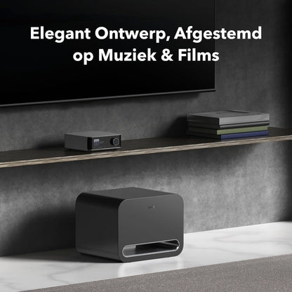 Draadloze Slimme Subwoofer Zwart – Basluidspreker – Basbox – Woofer – Thuisbioscoop Subwoofer – 8 Inch 250 W – Diepe Bas Tot 25 Hz