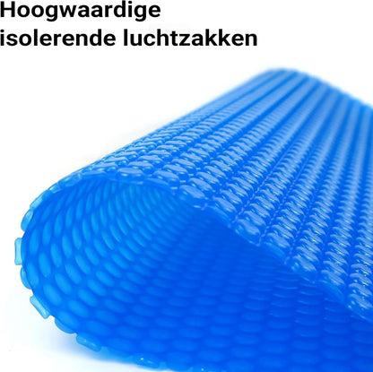 Wiltec solar zwembadfolie 4x6 m blauw 400µ, zwembadafdekking voor bescherming van het zwembadwater, afdekzeil voor zwembaden, solarzeil voor poolverwarming