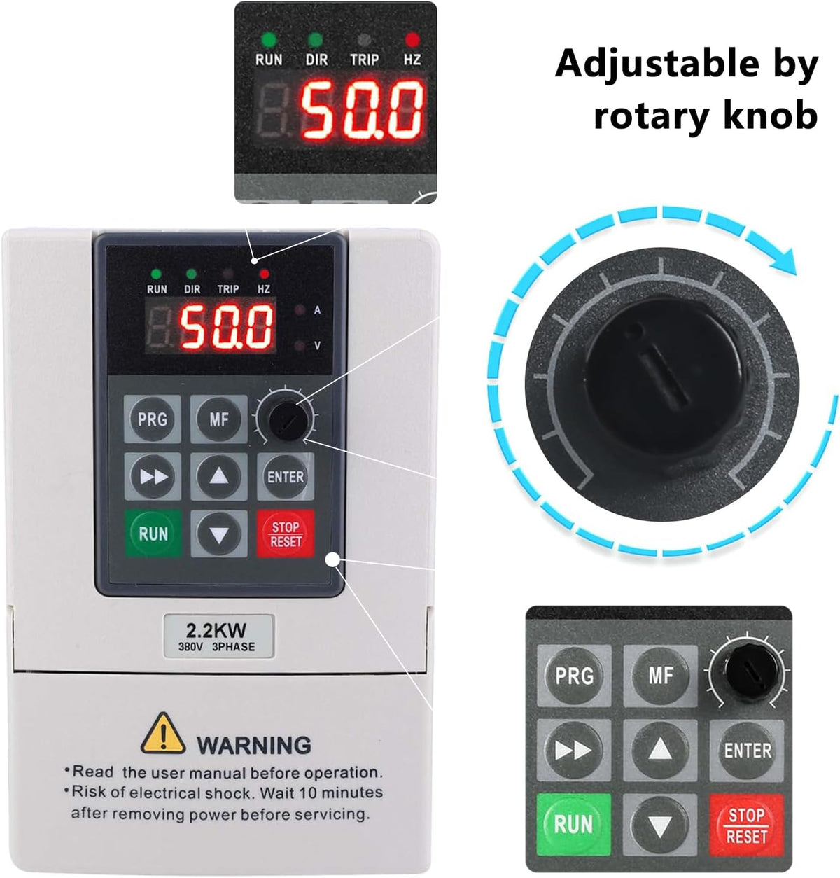 Omvormer 220 380,2,2 kW snelheidsregelaar, motor, eenfasige ingang 220 V, driefasige uitgang 380 V VFD omvormer variabele frequentieregelaar voor het regelen van het toerental van de motor