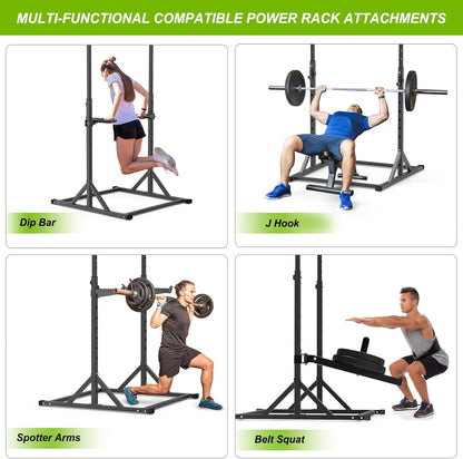 SELEWARE Verstelbaar optrekstation, multifunctionele optrekstang, volledig gelast, 500 lb-capaciteit, Power Tower Dip Station voor Home Gym