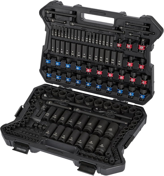 STARWORK TRUE MECHANIC 153-delige Impact Socket Set, Professioneel, SAE/Metrisch