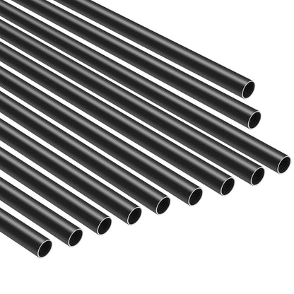 VEVOR Baluster Set of 101, φ19 x 813 mm Aluminium Stair Baluster, Round Rod, Decorative Rod, Hollow Ceiling Rail with Handrails and Screws for Stairs, Porch, Patio, Fence, Black