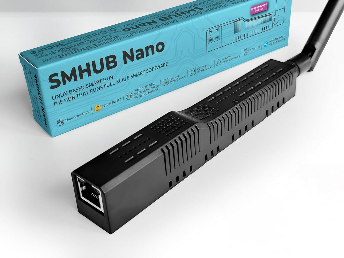 SMHUB Nano MG24 – Compact Smart Multiprotocol Smart Home Hub gebaseerd op Linux met automatiseringen (SMHUB Nano MG24)