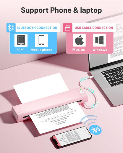 Thermische Printer – Draagbare Printer – Bluetooth Printer – Tattoo Printer – Mini Printer – Inktloos Printen – Compact & Lichtgewicht