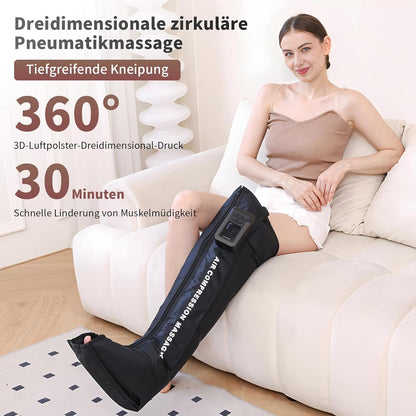 Mono Recreatielaarzen, draadloos, enkele compressielaarzen voor spierregeneratie en doorbloeding, drukgolftherapie (sport, regeneratie, lymfedrainage