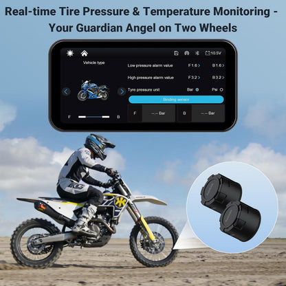 622 Draadloos CarPlay scherm voor motorfiets, 6 inch Motobike waterdicht touchscreen met lichtdetectie, ondersteunt draadloze CarPlay en Android Auto, Bluetooth Trans, GPS-navigatie
