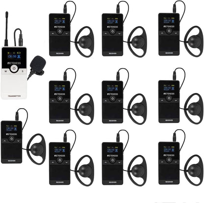 Retekess TT116 Tourgidssysteem, 200 m Audiodescriptiesysteem, Volledige Ruisonderdrukking, voor Toerisme, Fabrieksrondleidingen, Conferenties, Colleges, Trainingen