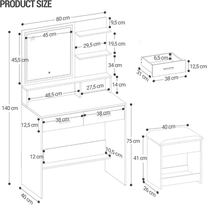 Hzuaneri Makeup Table DT32903XV1