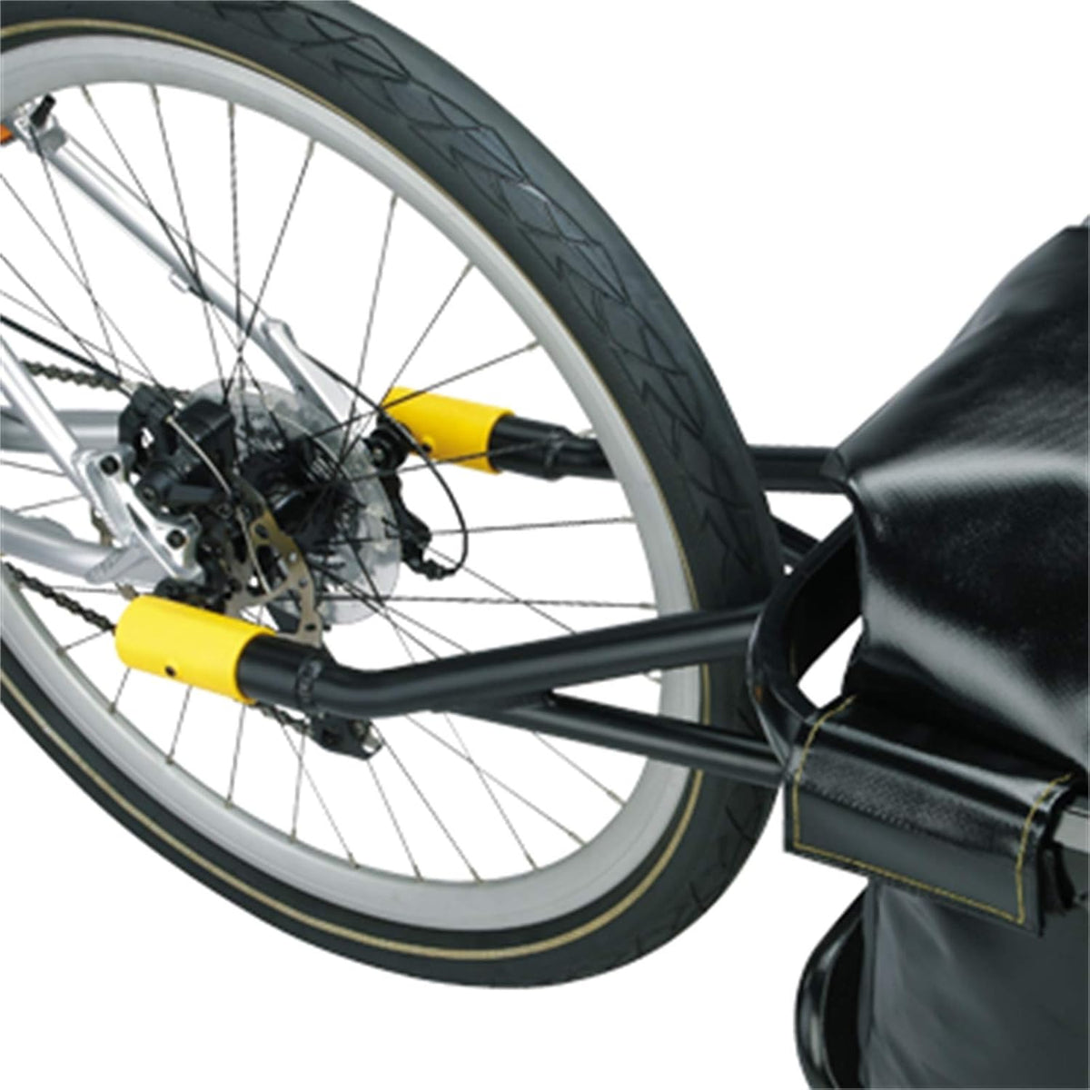 Topeak Fietsaanhanger Journey Trailer en DryBag, zwart/geel, 157 x 44,7 x 42 cm, 65,3 l