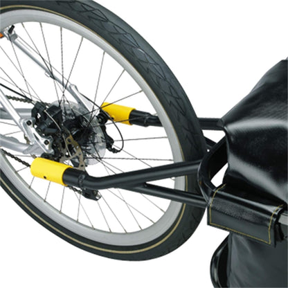Topeak Fietsaanhanger Journey Trailer en DryBag, zwart/geel, 157 x 44,7 x 42 cm, 65,3 l