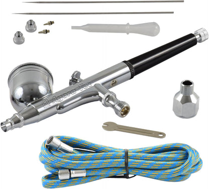 Airbrush Set – Airbrushpistool – Airbrush Compressor – Spuitpistool – Spray Gun – Complete Set – Krachtige 4 Bar Compressor – 4 Naalddiameters (0,2-0,8 mm)