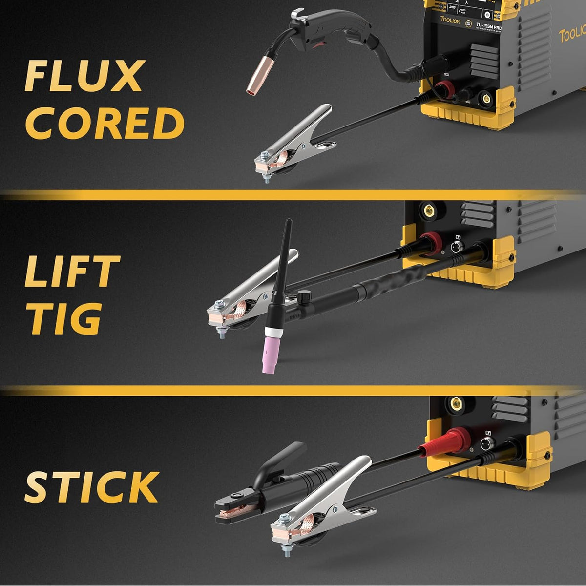 Gasloos MIG Lasapparaat – Flux-Core MIG Lasser – TIG Lasmachine – Elektrode Lasser – 3-in-1 Lasapparaat – Compact & Lichtgewicht – 230V Ingangsspanning