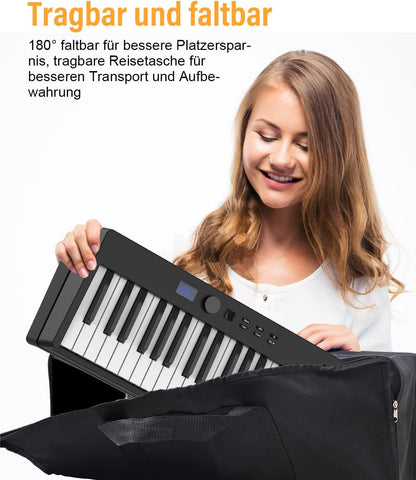 Opvouwbare Piano – Keyboard – Elektrische Piano – Digitale Piano – 88 Toetsen – Verlichte Toetsen – Bluetooth En MIDI