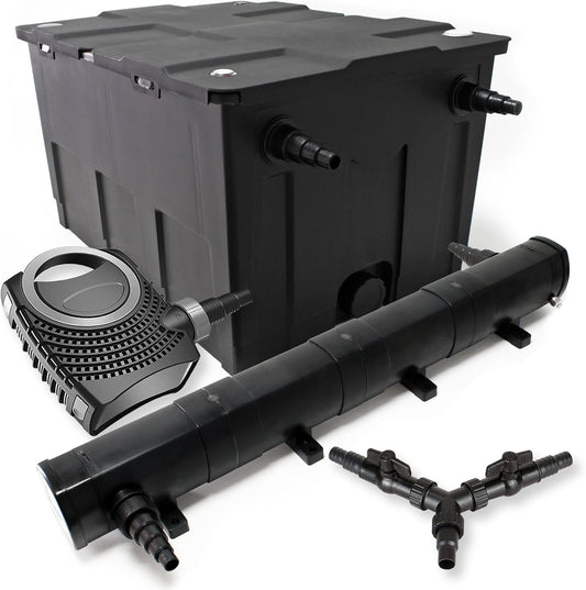 SunSun vijverfilterset voor 60.000 l met UVC 72 W, NEO10000 pomp 80 W
