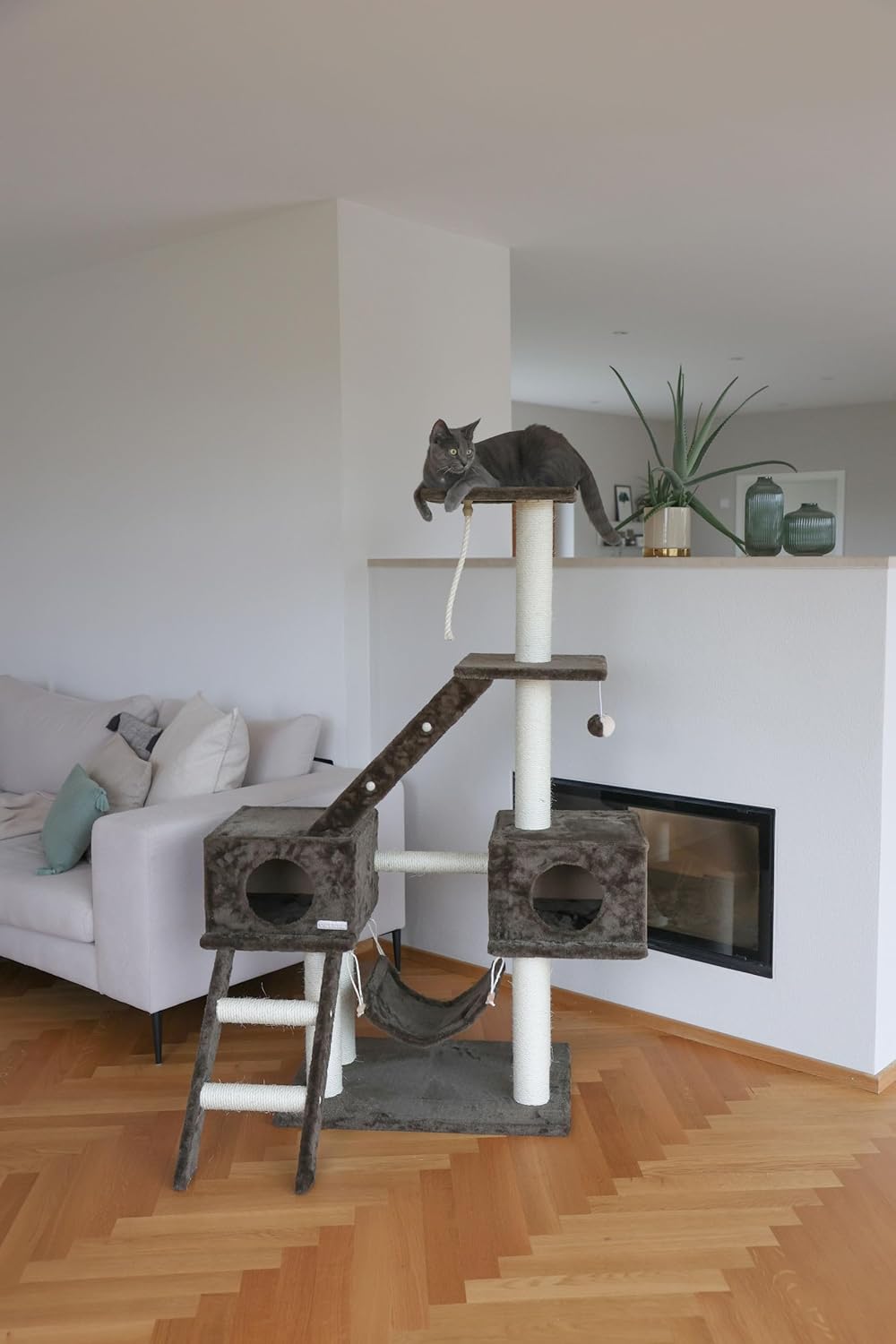 Kerbl Pet Krabpaal granaat, grijs 70 x 50 x 150 cm