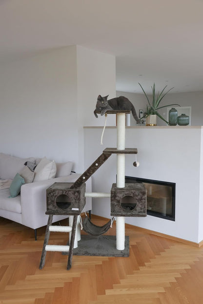 Kerbl Pet Krabpaal granaat, grijs 70 x 50 x 150 cm