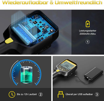 Metaaldetector Pro Voor Volwassenen En Kinderen Vanaf 8 Jaar – Goud Detector, Metaalzoeker, Zoekapparaat, Pinpointer – Draadloos En Opvouwbaar – Waterdichte Zoekspoel, Herlaadbare Lithiumbatterij