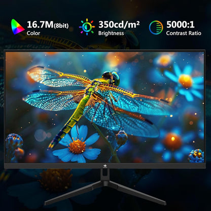 Z-Edge Gaming Monitor 24.5'', 240Hz, 1ms, FreeSync, FHD(1920x1080), PC Display with Ultra-Thin Bezel, 5000:1, 2*HDMI2.0 &DP1.4, Adjustable Tilt, VA, RGB Light, VESA 100*100mm(DP Cable Included)
