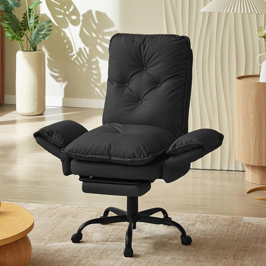 Relaxstoel – Fauteuil – Loungezetel – TV-Stoel – Verstelbare Stoel – Corduroy Bekleding – 135° Verstelbare Rugleuning – 90° Kantelbare Armleuningen