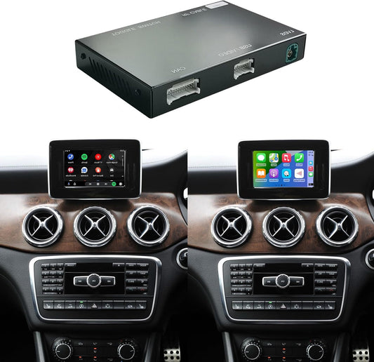 Road Top Wireless Carplay Android Car for Mercedes Benz CLA/C/E GLA GLK/CLS/ML GL/GLK/SLK 2012-2015 ntg4.5 ntg4.7 system, support Mirrorlink/Navigation/camera - QUORE